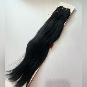 New Silky Straight   hair Black 18 Inch 100% Human Hair Extension Weft